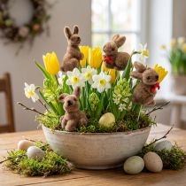 Artículo Conejitos de Pascua en alambre, surtidos, 5cm - 7cm 20 piezas