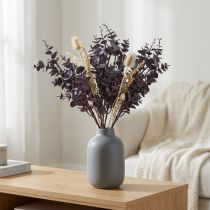 Artículo Ramas Decorativas De Eucalipto Artificial Eucalipto Púrpura 38cm 3uds
