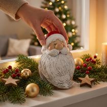 Artículo Figura Papá Noel Papá Noel Rojo, Blanco Poliresina 15cm