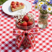 Artículo Cinta decorativa fresas cinta de tela bordes dimensionalmente estables 25mm 15m