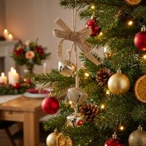 Artículo Campanas de Navidad Adornos para árboles de Navidad oro Ø3,5cm 3ud