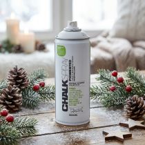 Artículo Spray para marcar, tiza en aerosol, blanco mate, Montana 400 ml