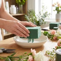 Artículo Porta alfileres de espuma floral de 3 cm verde, 50 piezas, suministros de floristería