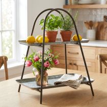 Artículo Soporte para pasteles bandeja decorativa vintage estante de mesa metal H47cm