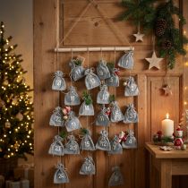 Artículo Calendario de Adviento para llenar bolsa de decoración de Adviento Al. 110 cm