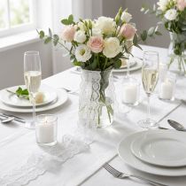 Artículo Cinta de encaje borde de encaje cinta decorativa encaje blanco 25mm 15m