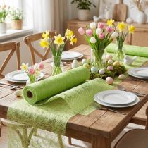 Artículo Camino de mesa Deco polar Sizoweb verde claro 30cm 25m