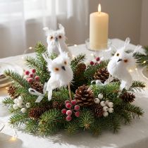 Artículo Deco enchufe Owl White 5cm 4pcs