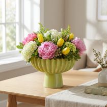 Artículo Cuenco de cerámica, diseño elegante para decoración de mesa y accesorio del hogar, 21 cm