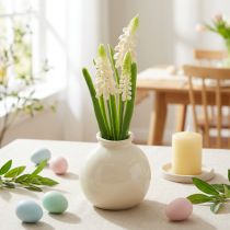 Artículo Jarrón de flores artificiales de jacinto para una elegante decoración de mesa y un aspecto elegante de 20 cm.