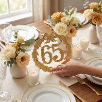 Artículo Aniversario número 65 en oro