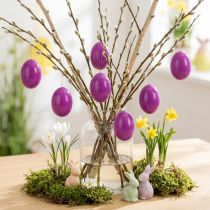 Artículo Huevos de Pascua huevos de gallina rosa vaciados de colores Ø4cm 10 piezas