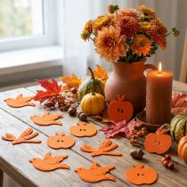 Artículo Fieltro Decoración para controlar Naranja 24pcs