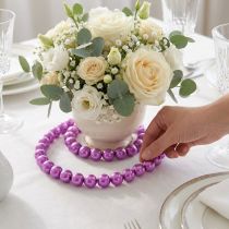 Artículo Cuentas decorativas Ø8mm violeta 250 piezas