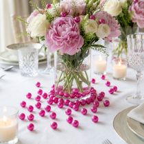 Artículo Cuentas decorativas rosa Ø8mm 250 piezas