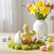Artículo Pollito recién nacido, figura de pato, patito en huevo AL10cm AN12,5cm