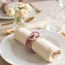 Artículo Cordón de lana con hilo rosa y dorado, 5m x 5mm con alambre, para decoración y manualidades