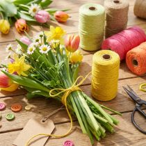 Artículo Cinta de yute cordón de yute cinta decorativa de yute Ø2mm 200m