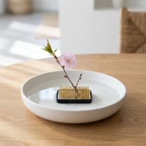 Artículo Erizo Kenzan Rectangular Plata Latón 50×35mm