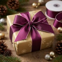 Artículo Cinta de tafetán para regalos de Navidad, 40 mm, 50 m