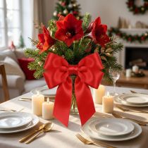 Artículo Cinta de regalo y cinta decorativa cinta de poliéster roja 40mm 50m