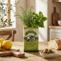 Artículo Aceitera de cerámica, ideal para decoración de cocina y mesa mediterránea, 18cm