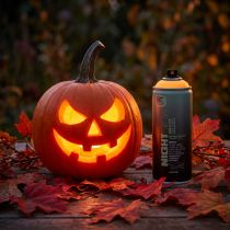 Artículo Lata de aerosol de pintura fluorescente Nightglow Orange 400ml