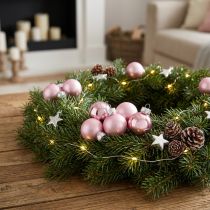 Artículo Mini bolas de árbol de Navidad de cristal violeta claro Ø2,5cm 22 piezas