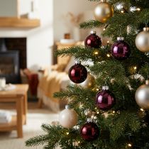 Artículo Bolas navideñas vaso Berry Mix bolas de árbol Ø4cm 24uds