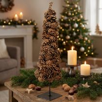 Artículo Árbol de Navidad de cono, decoración de cono natural, 14 x 50 cm