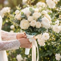 Artículo Porta ramo de novia de espuma floral Ø7cm 16cm 6uds