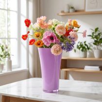 Artículo Jarrón "Fizzy" Ø20cm H35cm Morado 1 ud