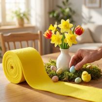 Artículo Cinta de fieltro amarilla 15cm 5m