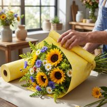 Artículo Papel puño amarillo blanco Verano 25cm 100m