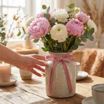 Artículo Cinta de terciopelo cinta decorativa cinta de terciopelo rosa viejo 10mm 20m