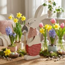Artículo Conejito decorativo con pala, conejito, decoración de Pascua, conejito de madera, conejito de Pascua