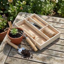 Artículo Juego de herramientas de jardín, equipamiento básico pequeños aparatos en caja 22×15×5,5cm