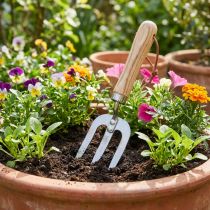 Artículo Herramienta de jardín Rastrillo pequeño Rastrillo de jardín 28cm