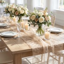 Artículo Camino de mesa Deco polar Sizoweb beige 30cm 5m