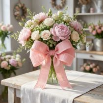 Artículo Cinta decorativa bucles de cinta rosa 40mm 6m