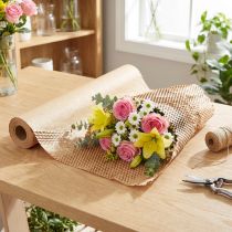 Artículo Papel de nido de abeja papel de regalo marrón natural An. 50,5 cm L. 2500 cm