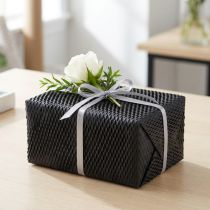 Artículo Papel de nido de abeja papel de regalo negro L 50,5 cm L 2500 cm