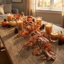 Artículo Percha decorativa guirnalda de hojas de otoño Heuchera 150cmx15cm