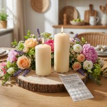 Artículo Almohadillas adhesivas de cera para velas Almohadillas adhesivas blancas 15 piezas