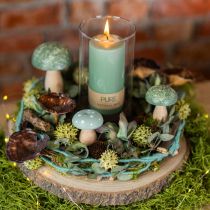 Artículo Vela de pilar PURE velas Wenzel verde esmeralda 130/70mm