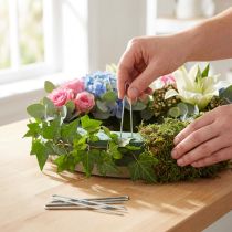 Artículo Ivy Needles 60mm Agujas de floristería galvanizadas para plantas trepadoras 400g