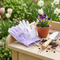 Artículo Guantes de jardín Kixx talla 7 blanco, lila