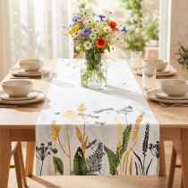 Artículo Camino de mesa camino de mesa de verano pradera verano blanco 40x150cm