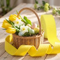 Artículo Cinta de fieltro cinta decorativa amarilla fieltro 7,5cm 5m