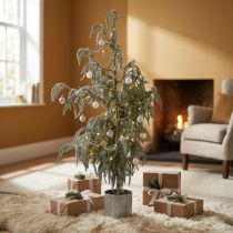 Artículo Mini árbol de Navidad en maceta con nieve en invierno 45x110cm